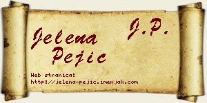 Jelena Pejić vizit kartica